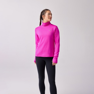  Brooks Notch Thermal Long Sleeve 3.0 Kadın Pembe Koşu Sweatshirt