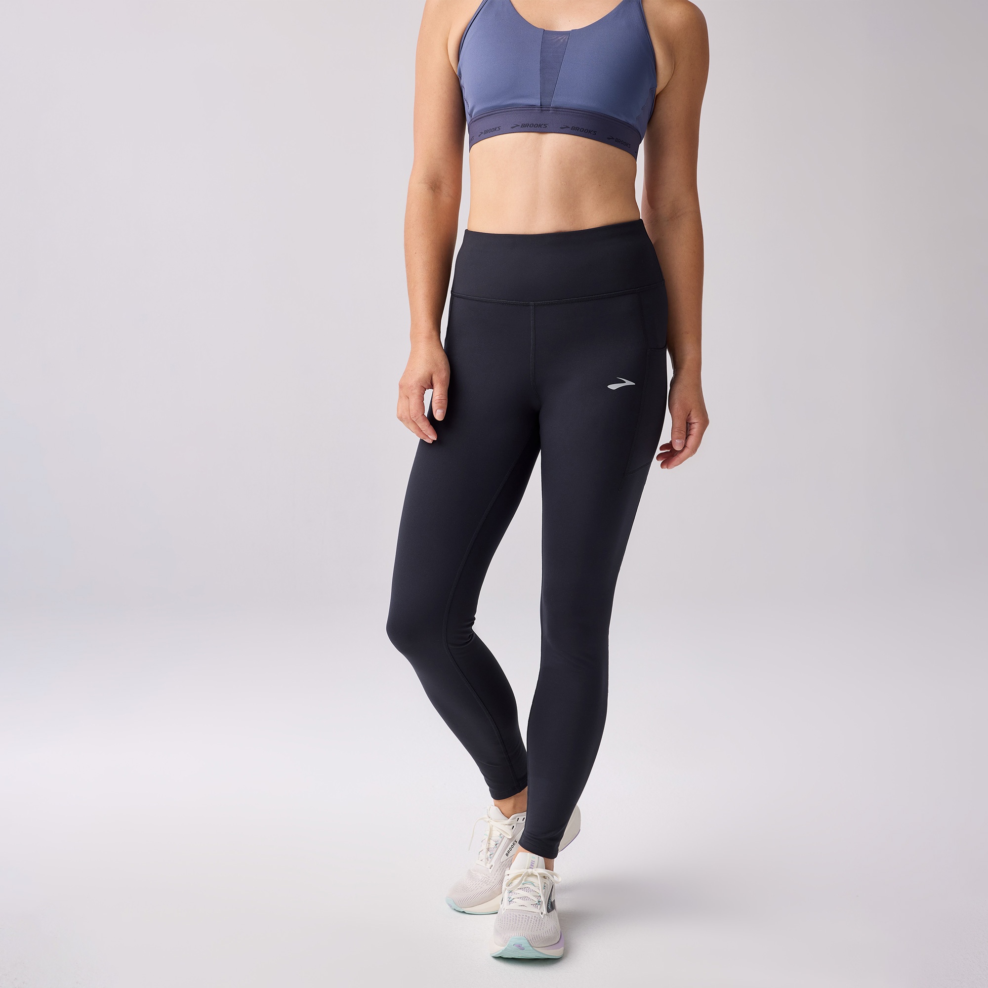 Brooks Momentum Thermal 2.0 Kadın Siyah Koşu Taytı