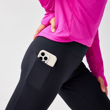  Brooks Momentum Thermal 2.0 Kadın Siyah Koşu Taytı