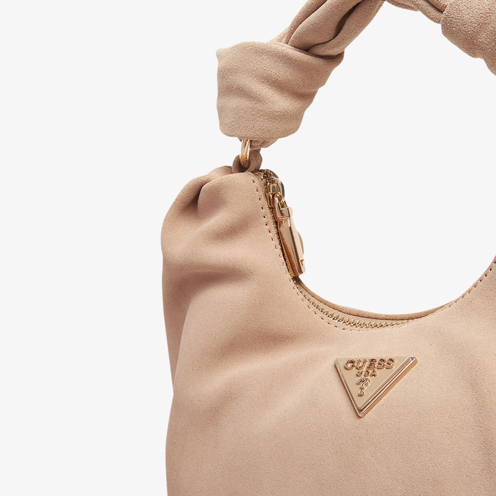 Guess Zamira Deri Kadın Krem Omuz Çantası