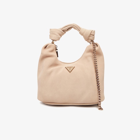  Guess Zamira Deri Kadın Krem Omuz Çantası