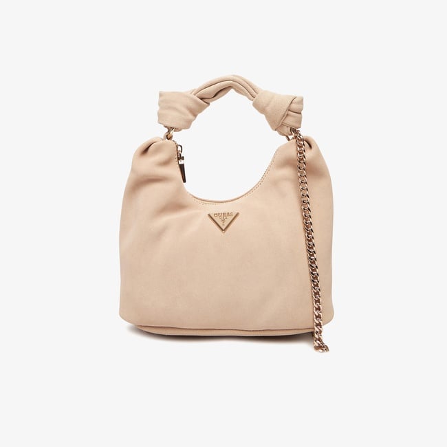  Guess Zamira Deri Kadın Krem Omuz Çantası
