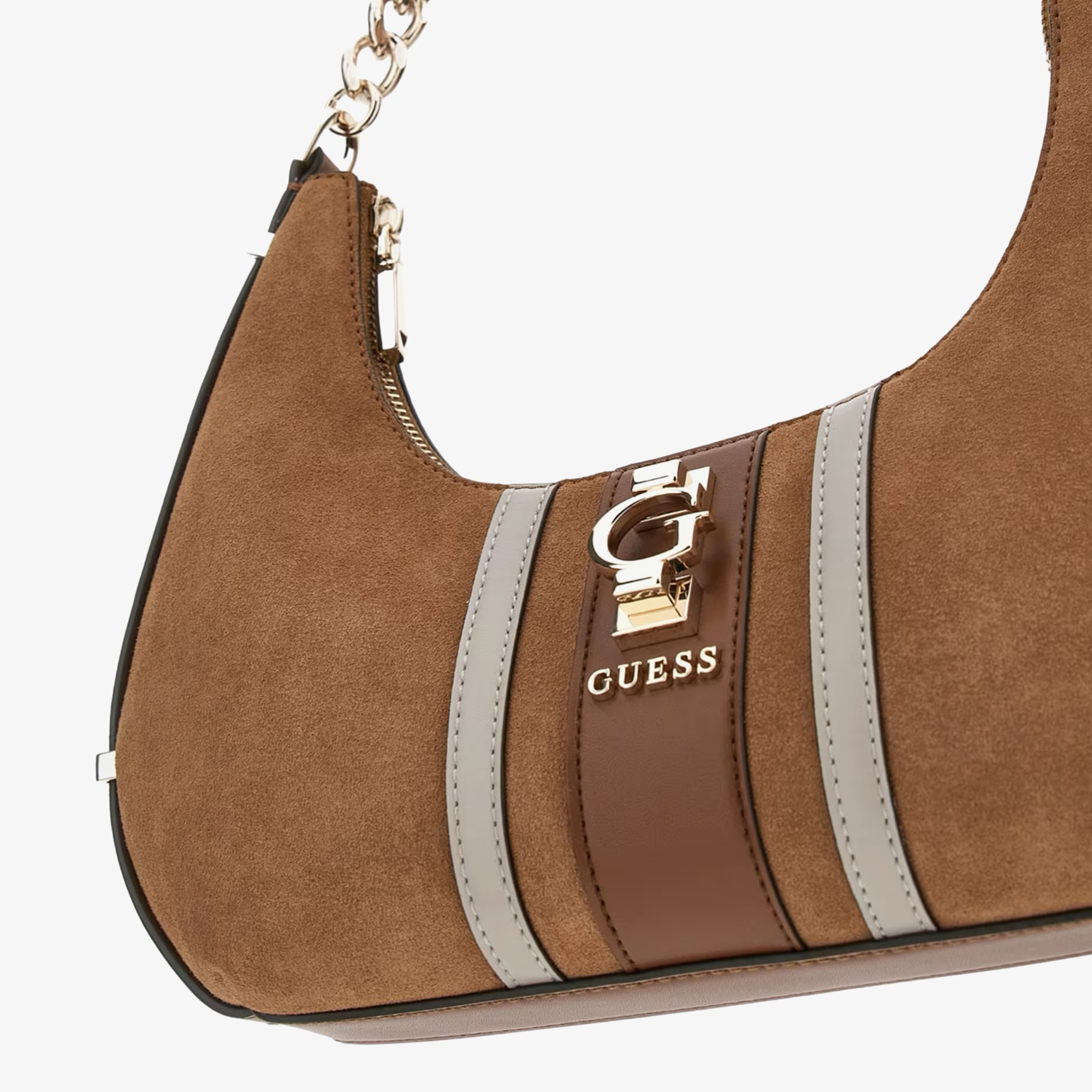 Guess Access Deri Kadın Kahverengi El Çantası