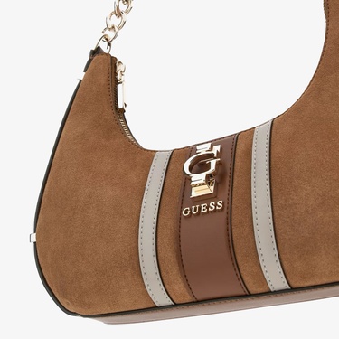  Guess Access Deri Kadın Kahverengi El Çantası