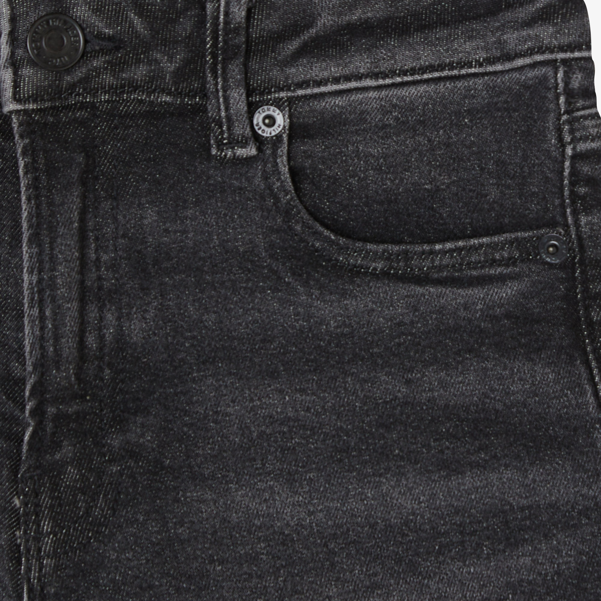 Tommy Hilfiger Modern Washed Denim Çocuk Straight Gri Jean Pantolon