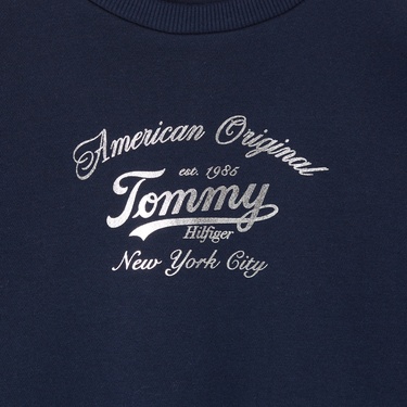  Tommy Hilfiger Script Çocuk Lacivert Sweatshirt