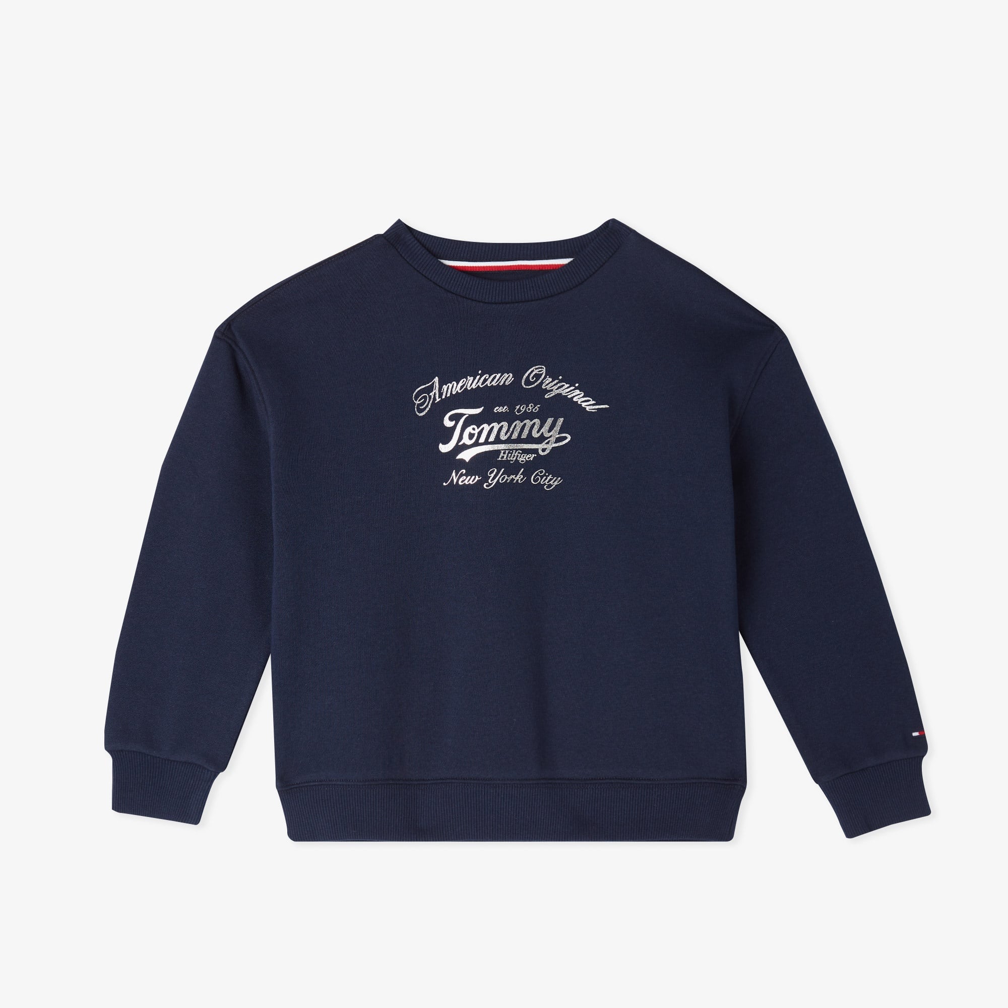 Tommy Hilfiger Script Çocuk Lacivert Sweatshirt