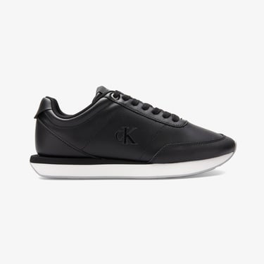  Calvin Klein Retro Runner Lace Up Kadın Siyah Sneaker