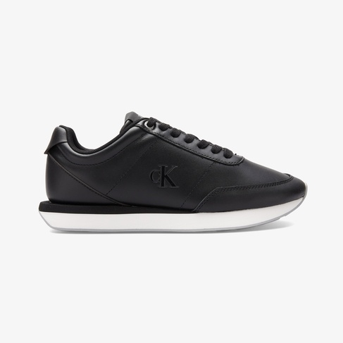  Calvin Klein Retro Runner Lace Up Kadın Siyah Sneaker