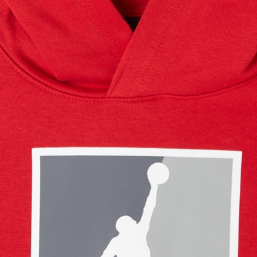  Jordan Baseline Çocuk Kırmızı Kapüşonlu Sweatshirt