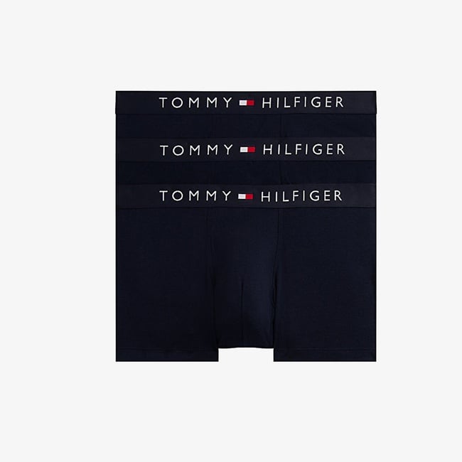  Tommy Hilfiger Original 3'Lü Brief Erkek Siyah Boxer