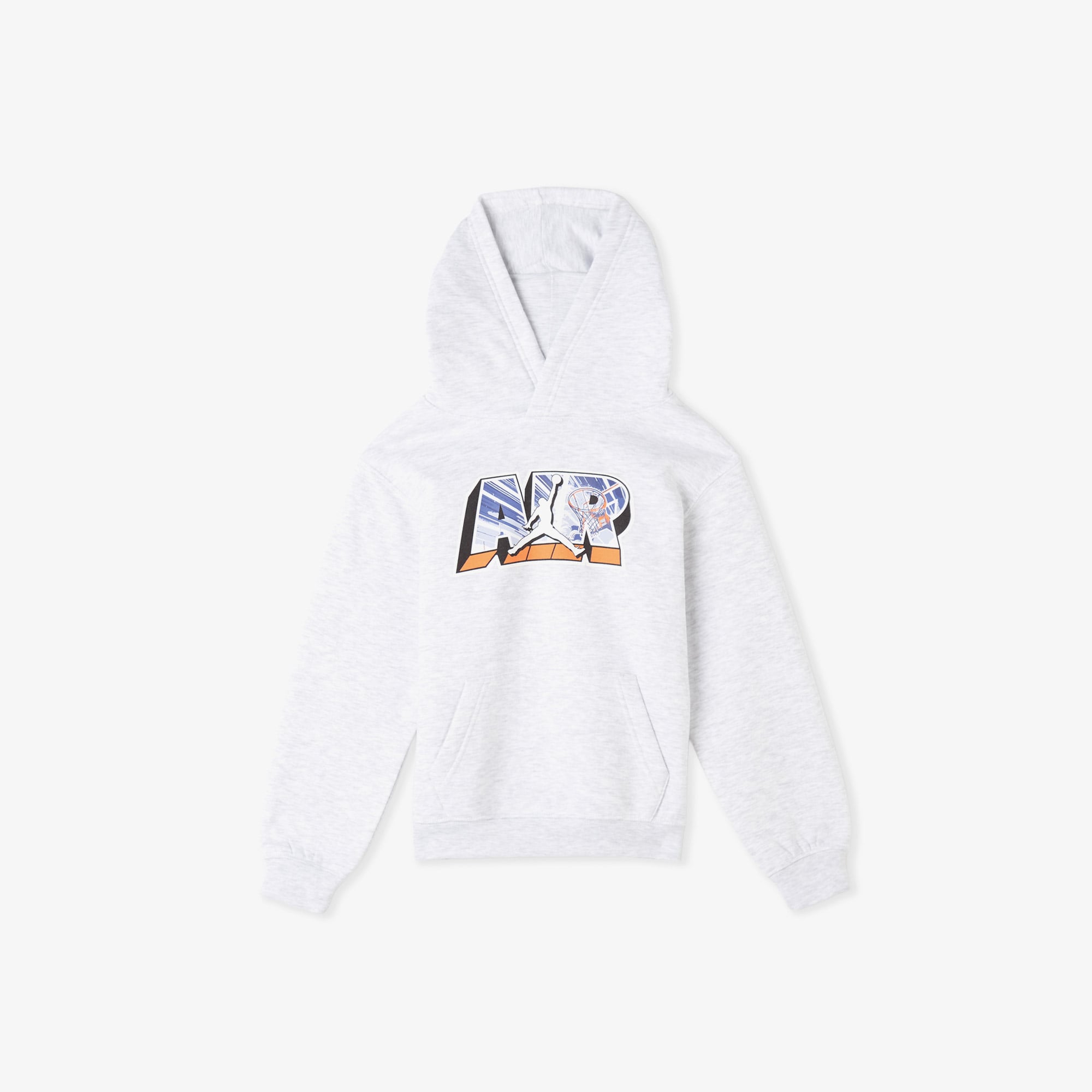 Jordan Air Postcard Çocuk Gri Kapüşonlu Sweatshirt