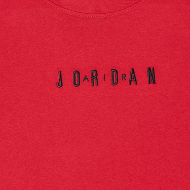  Jordan Wordmark Çocuk Kırmızı T-Shirt