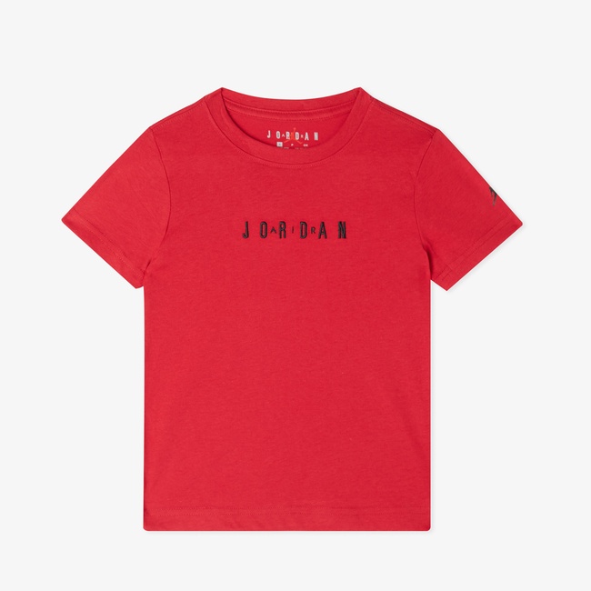  Jordan Wordmark Çocuk Kırmızı T-Shirt