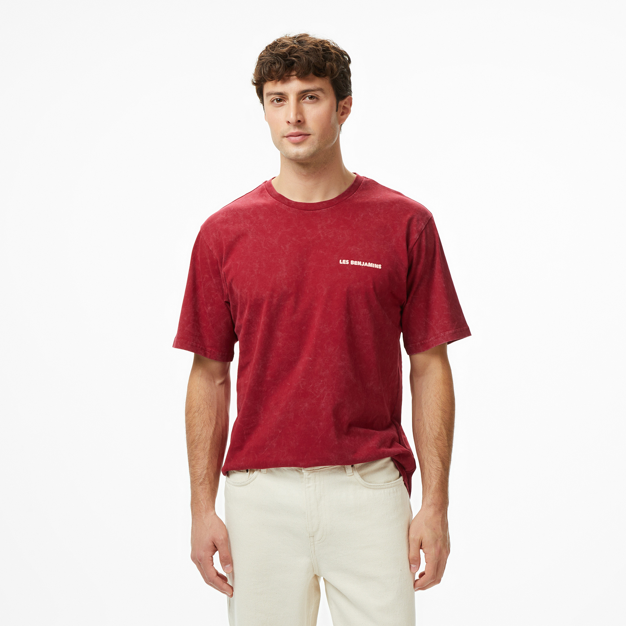  Les Benjamins Relaxed 037 Erkek Kırmızı T-Shirt