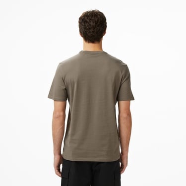  Calvin Klein Smooth Cotton Solid Erkek Gri T-Shirt