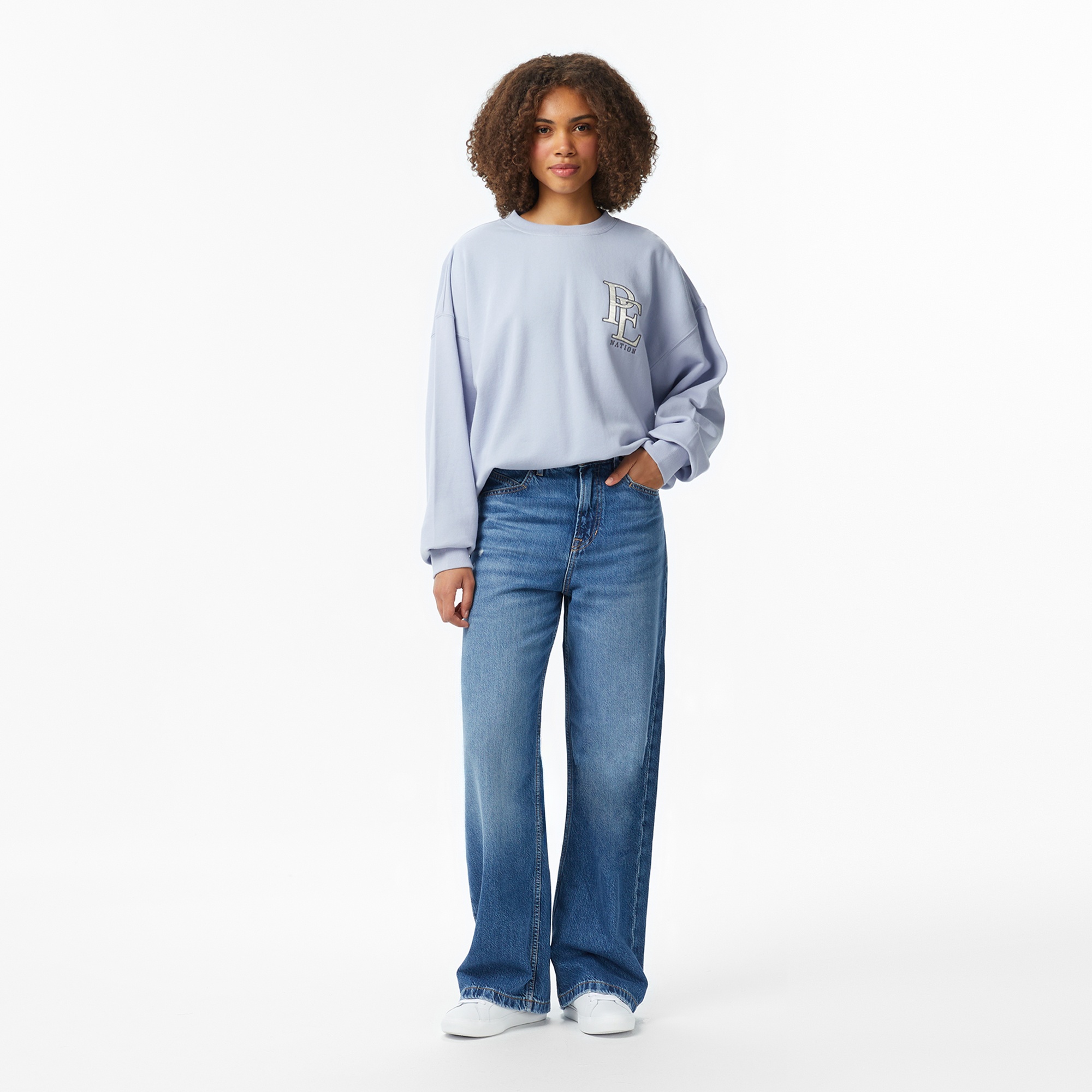 P.E Nation Summit Kadın Mavi Sweatshirt