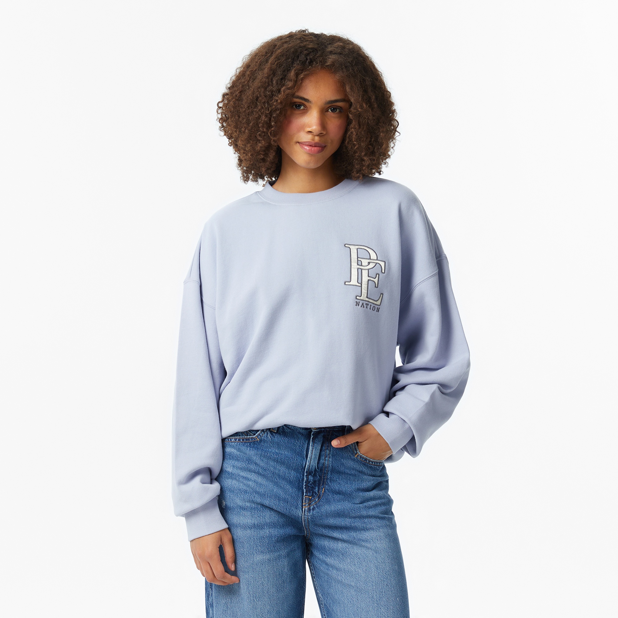P.E Nation Summit Kadın Mavi Sweatshirt