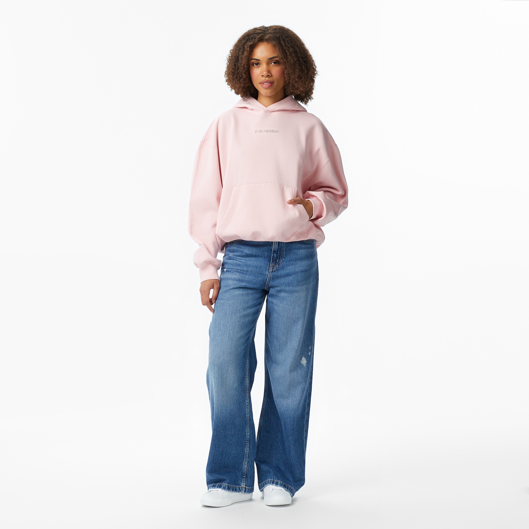 P.E Nation Peak Kadın Pembe Hoodie