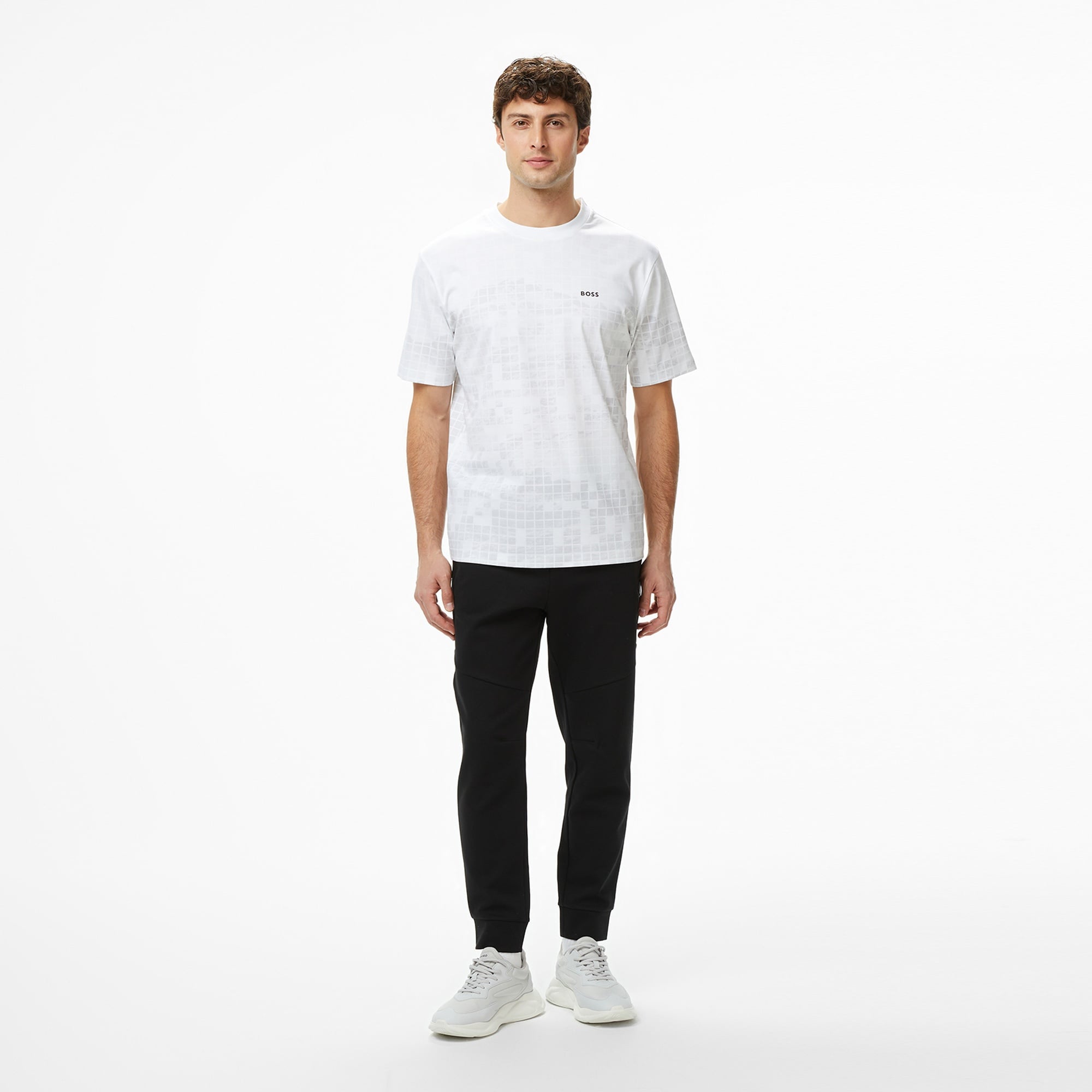 Boss Clash Erkek Beyaz T-Shirt