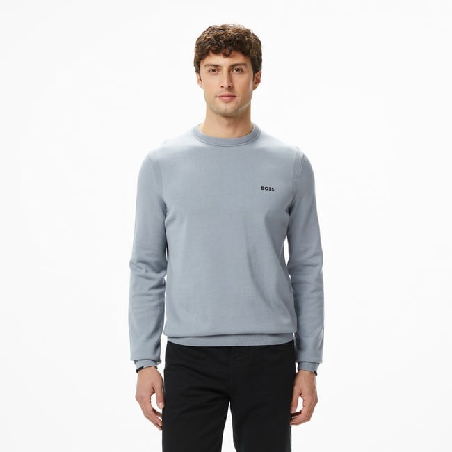  Boss Ever-X Erkek Gri Triko