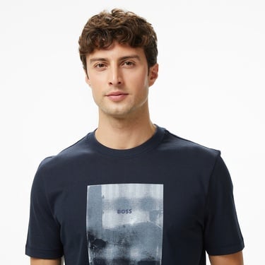  Boss Brokenice Erkek Lacivert T-Shirt