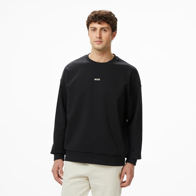  Boss Stenson Erkek Siyah Sweatshirt