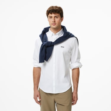  Boss Motion Erkek Beyaz Gömlek