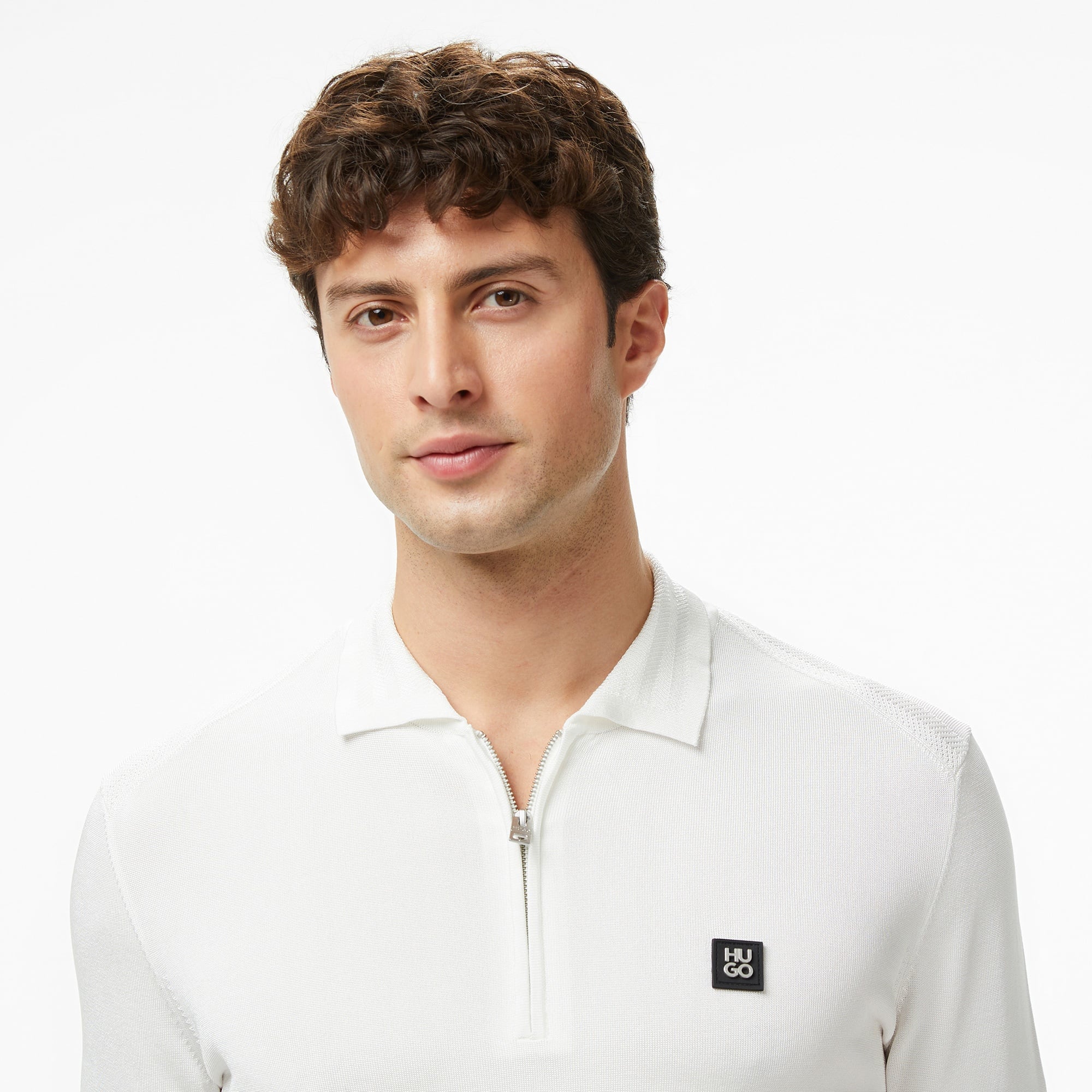 Hugo Sayfong Erkek Beyaz Triko