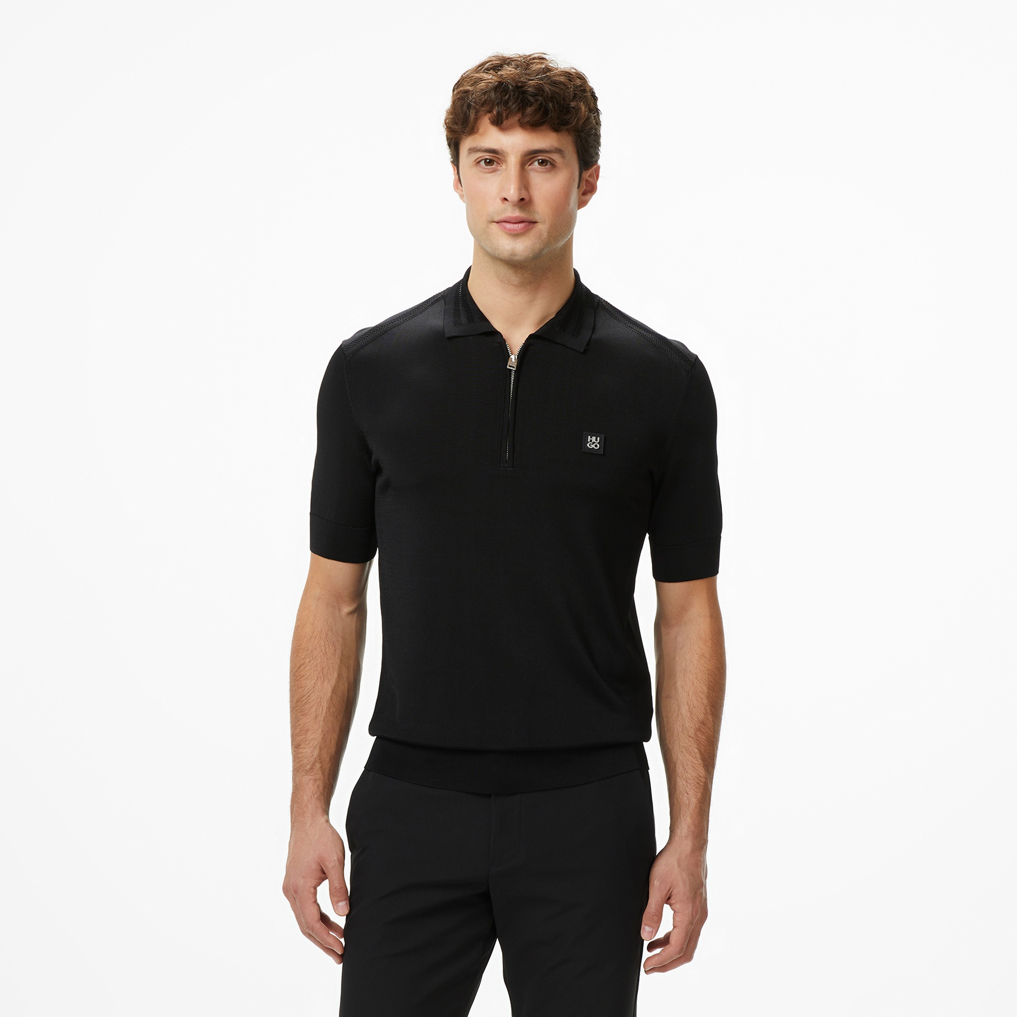 Hugo Sayfong Erkek Siyah Triko