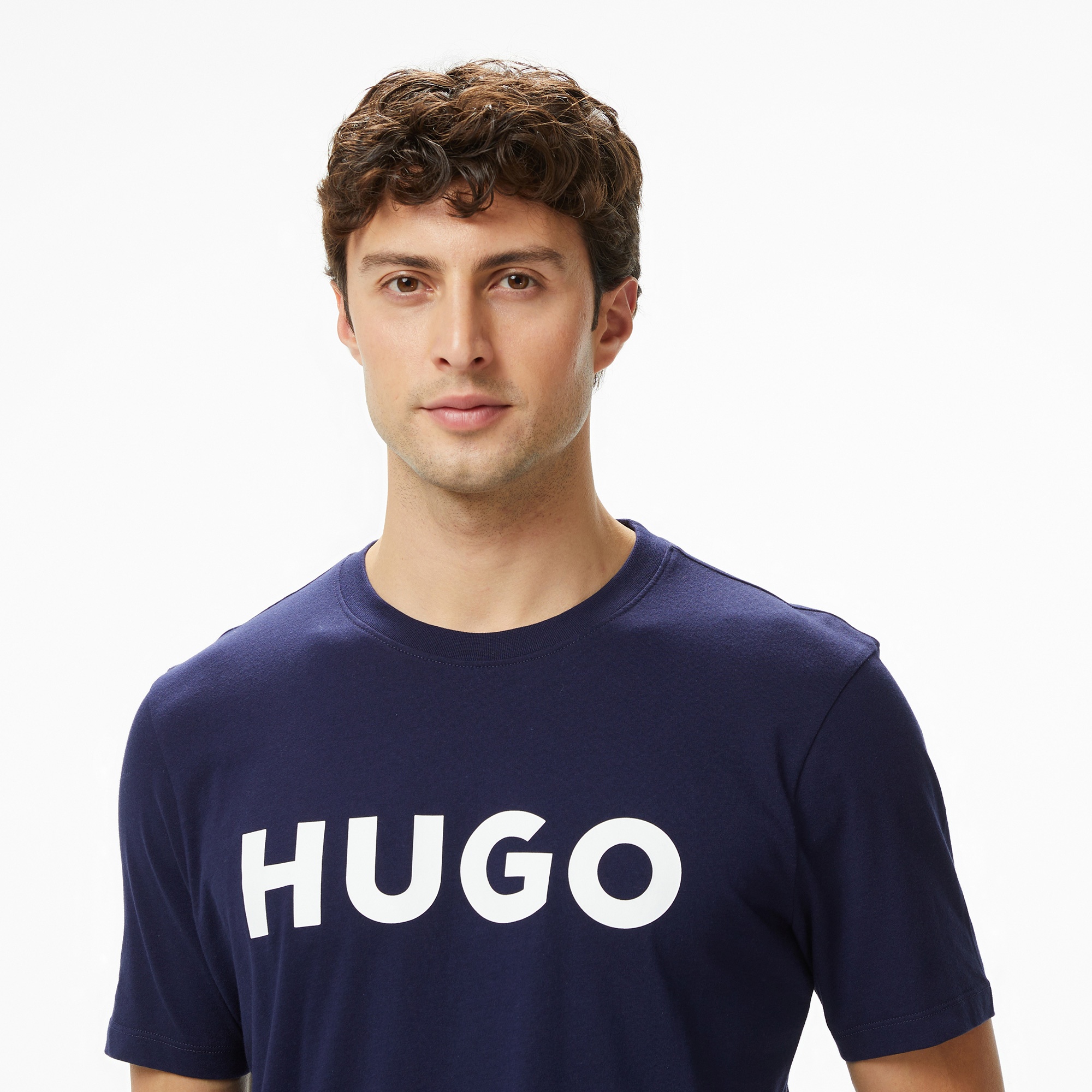 Hugo Dulivio Erkek Lacivert T-Shirt