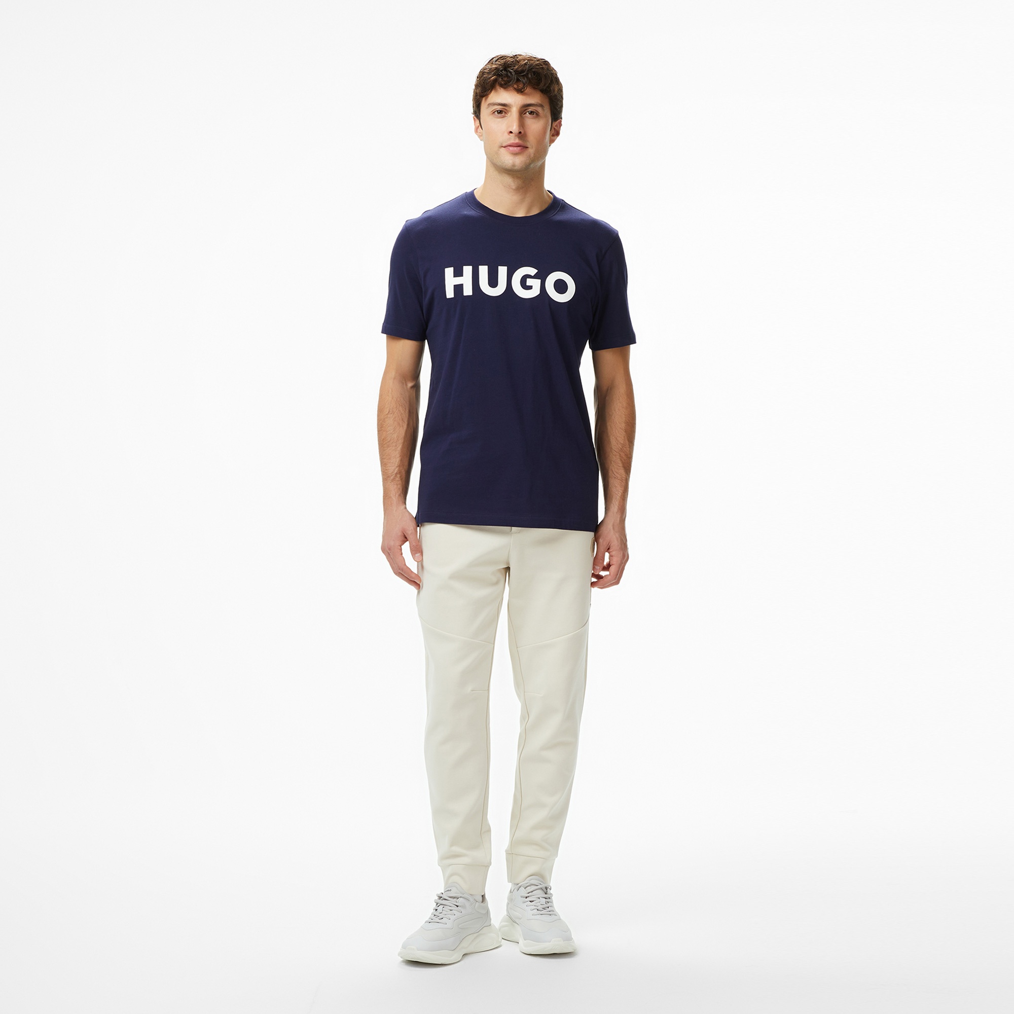 Hugo Dulivio Erkek Lacivert T-Shirt