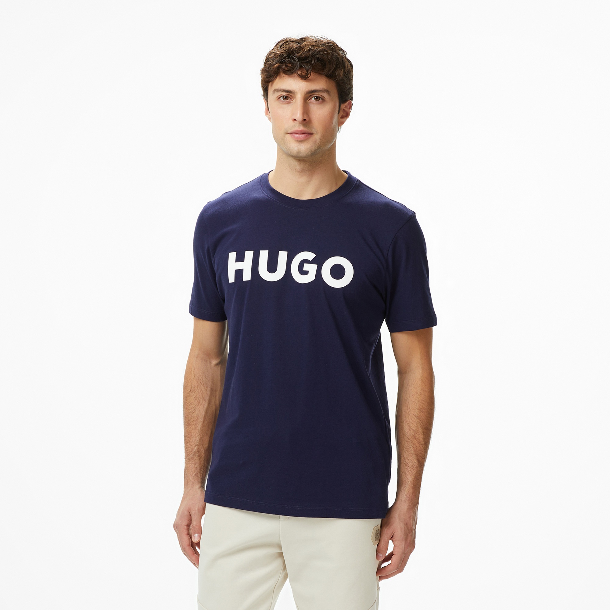 Hugo Dulivio Erkek Lacivert T-Shirt