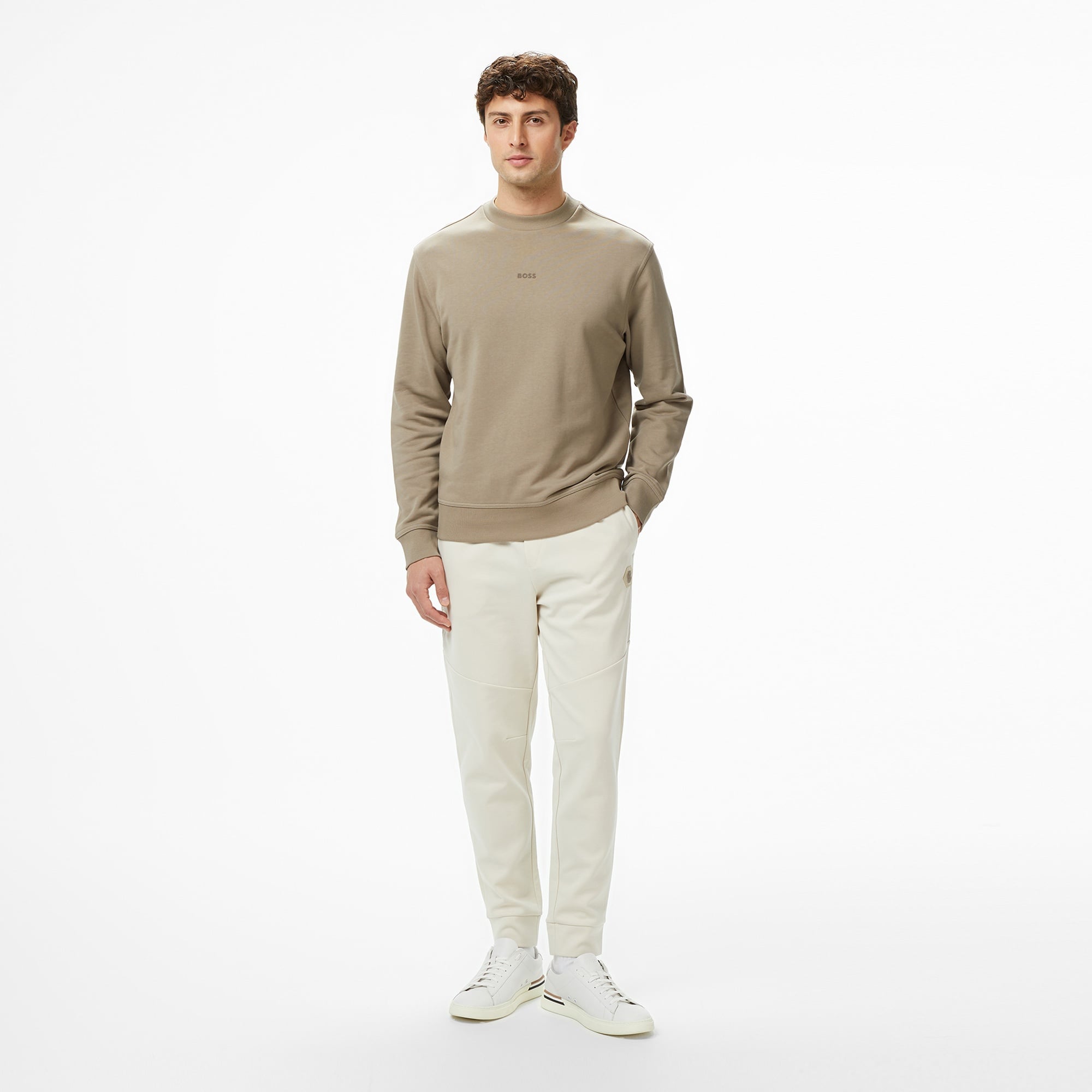 Boss Erkek Yeşil Sweatshirt