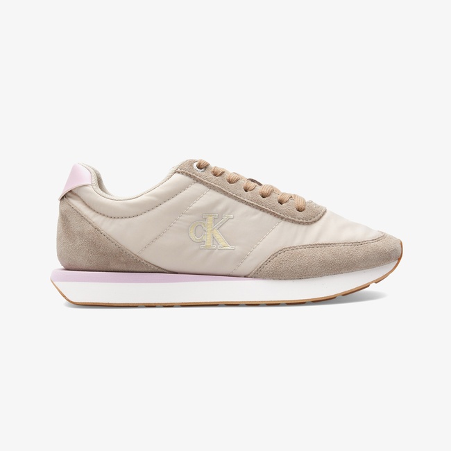  Calvin Klein Retro Runner Lace Up  Kadın Yeşil Sneaker