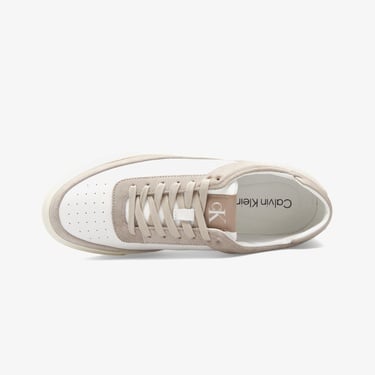  Calvin Klein Basket Cupsole Lace Up  Erkek Beyaz Sneaker