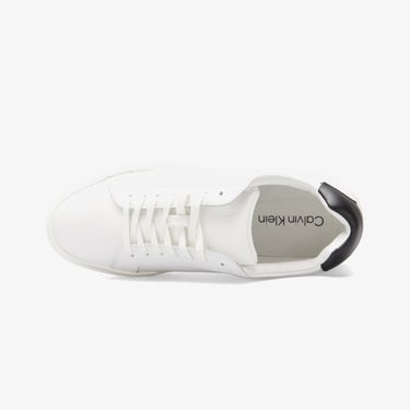  Calvin Klein Chunky Cupsole Lace Up  Erkek Beyaz Sneaker