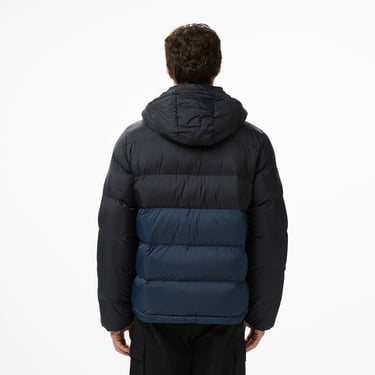  Calvin Klein Nylon Color Bock Puffer Erkek Siyah Ceket