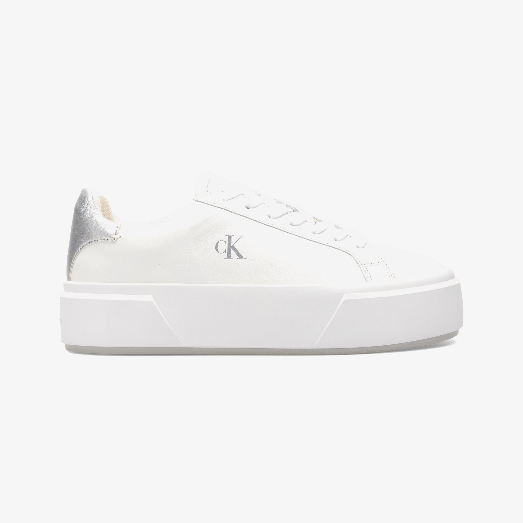 Calvin Klein Flatform Lace Up  Met Kadın Beyaz Sneaker