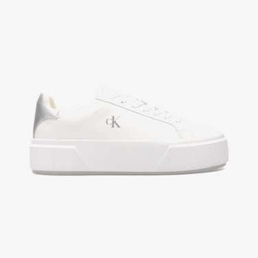  Calvin Klein Flatform Lace Up  Met Kadın Beyaz Sneaker
