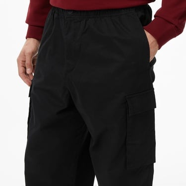  Calvin Klein Cotton Pull On Straight Cargo Erkek Siyah Pantolon