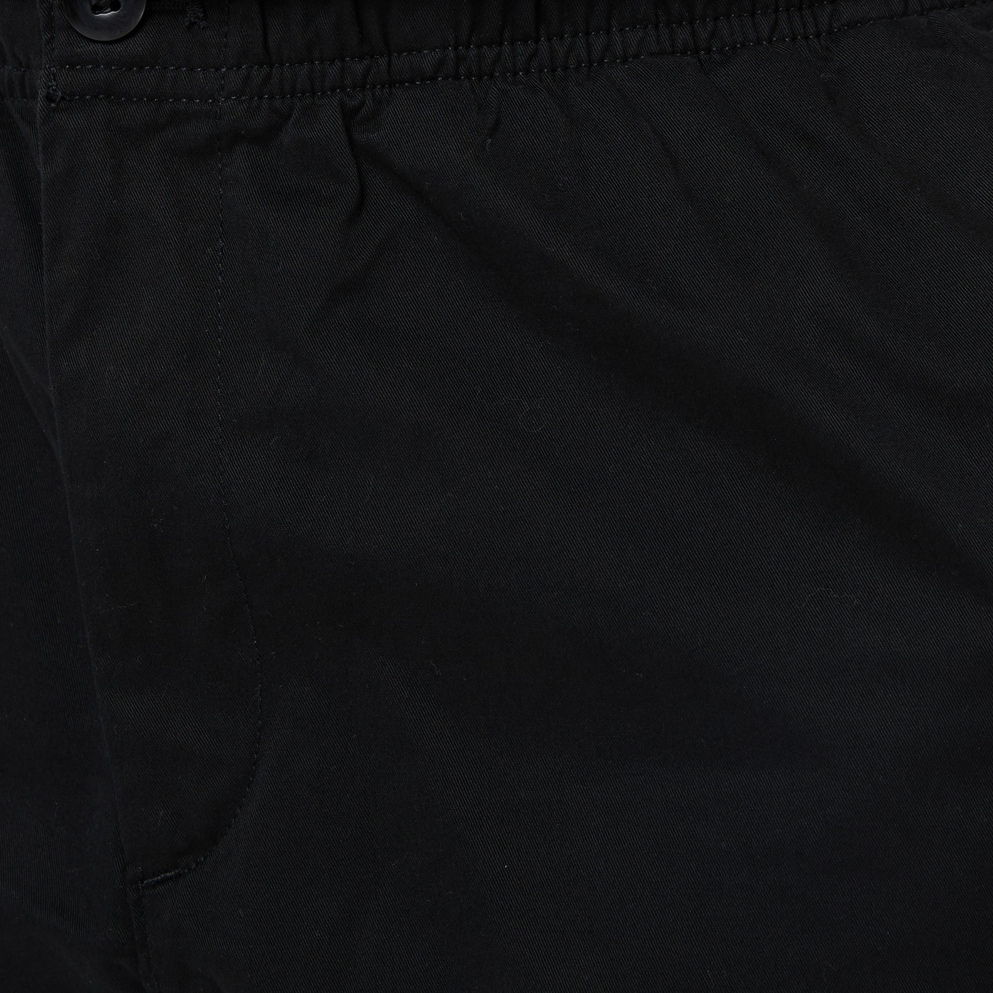 Calvin Klein Cotton Pull On Straight Cargo Erkek Siyah Pantolon