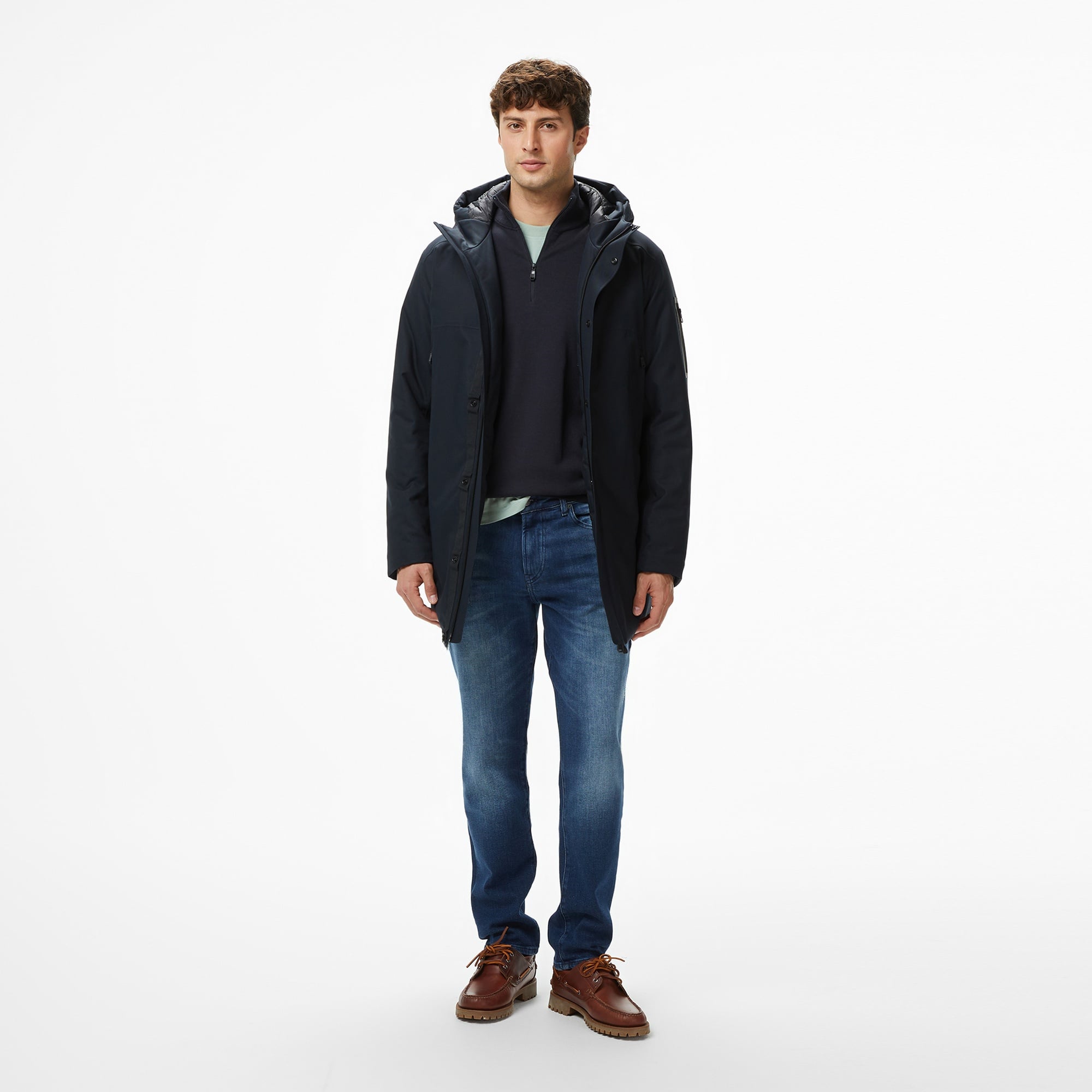 Boss Hexatech Erkek Lacivert Parka