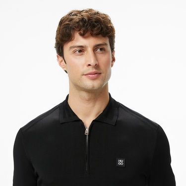  Hugo Sayfong Erkek Siyah Triko