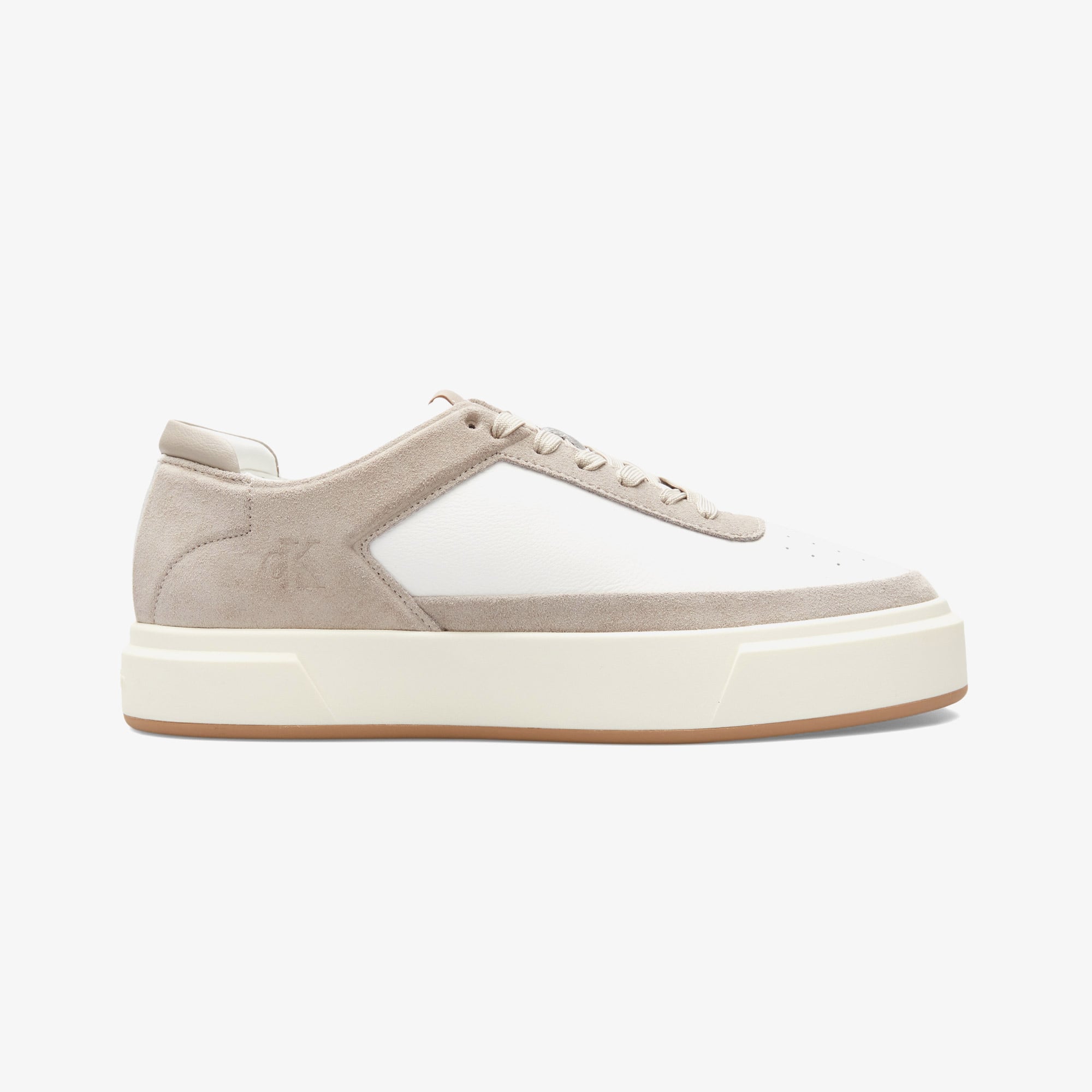  Calvin Klein Basket Cupsole Lace Up  Erkek Beyaz Sneaker