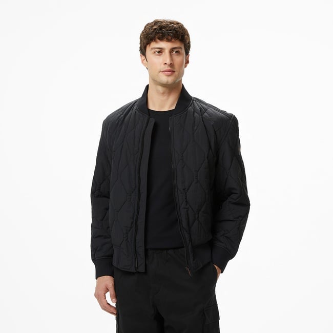  Boss Osnape Erkek Siyah Mont