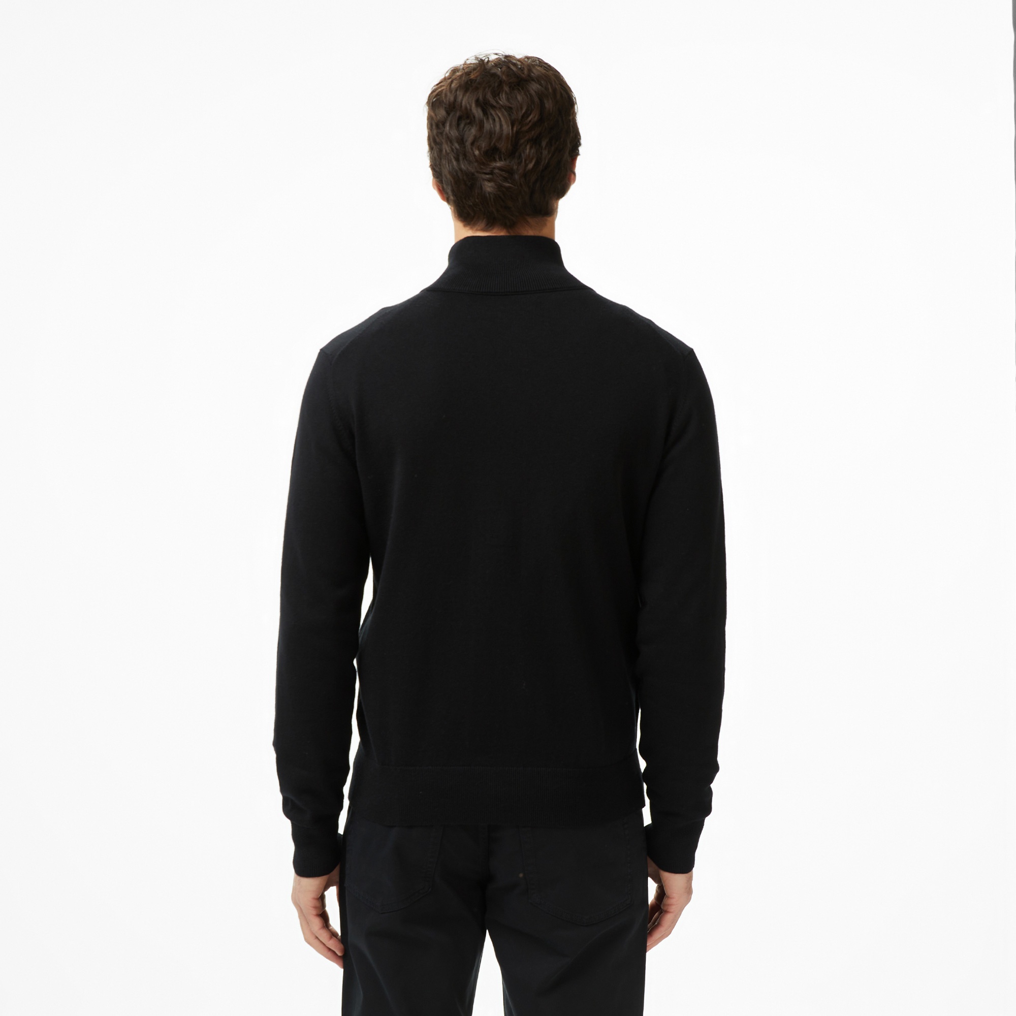 Boss Kanozip Erkek Siyah Triko