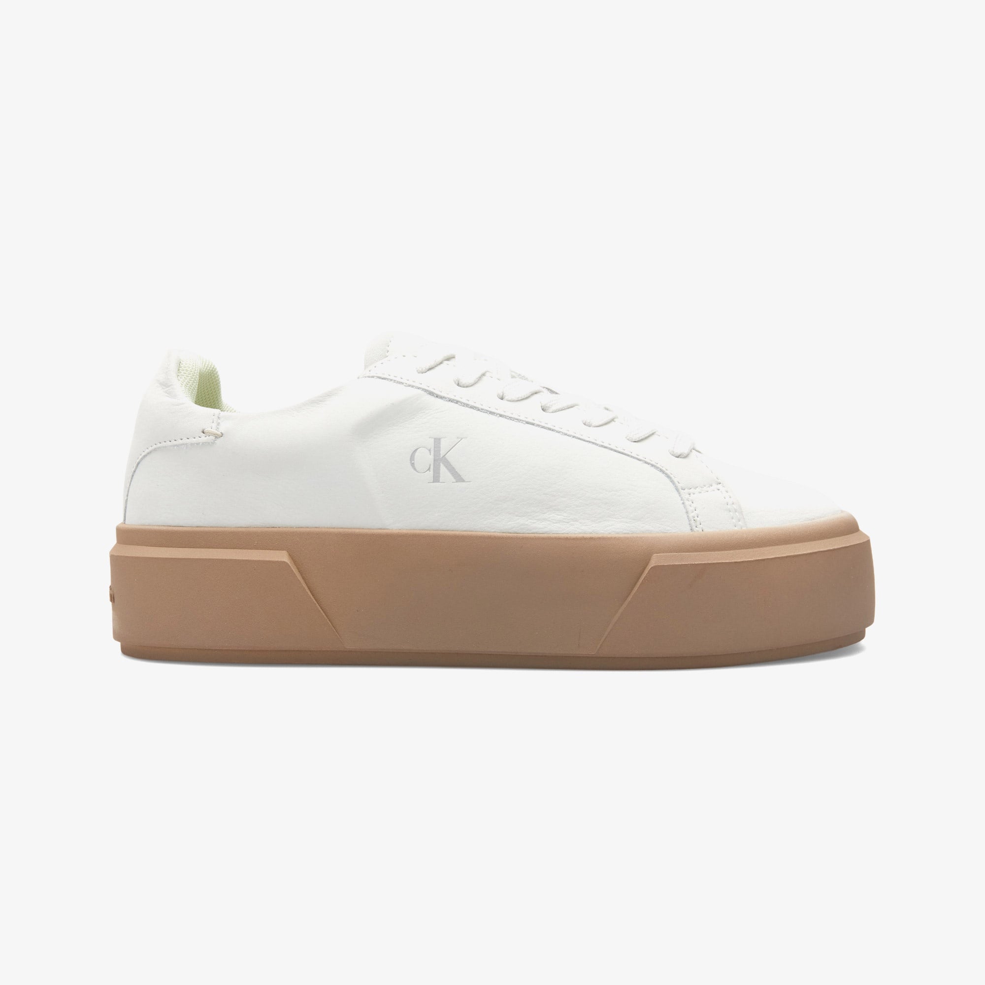 Calvin Klein Flatform Lace Up Kadın Beyaz Sneaker