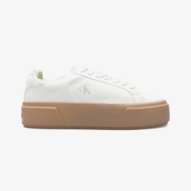  Calvin Klein Flatform Lace Up Kadın Yeşil Sneaker