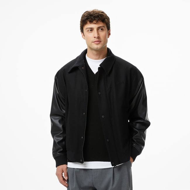  Hugo Barkus Erkek Siyah Ceket